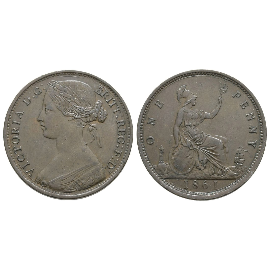 Great Britain. Hanover, Victoria CU Penny. (1 of 1)