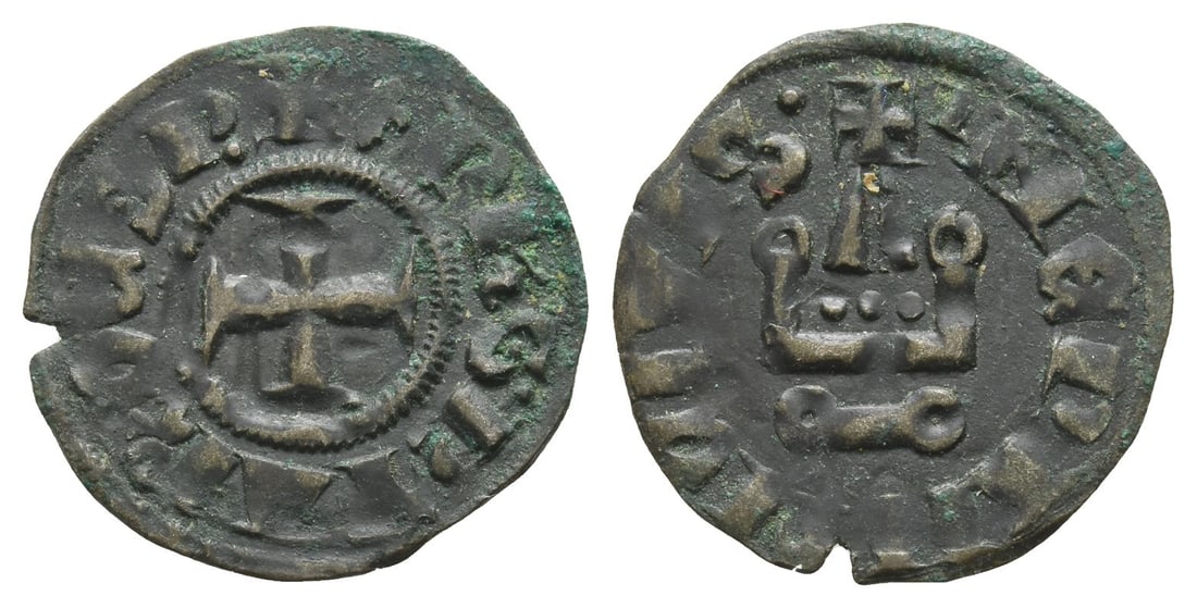 Crusaders, Epirus (Despotate). Philippe de Taranto BI Denier Tournois. (1 of 1)