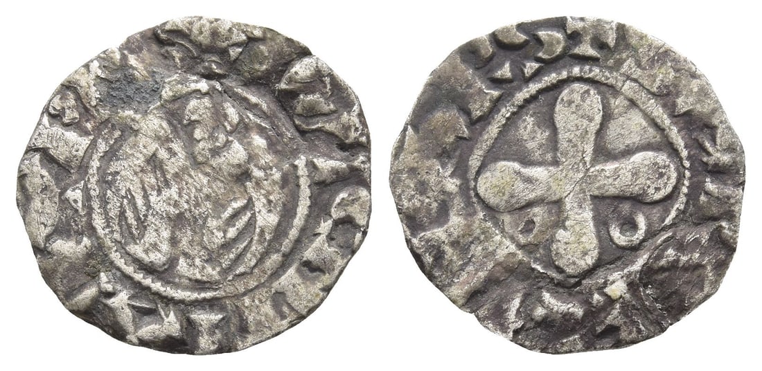 France. Provincial, Valence (Bishophric), Anonymous AR Denier. (1 of 1)