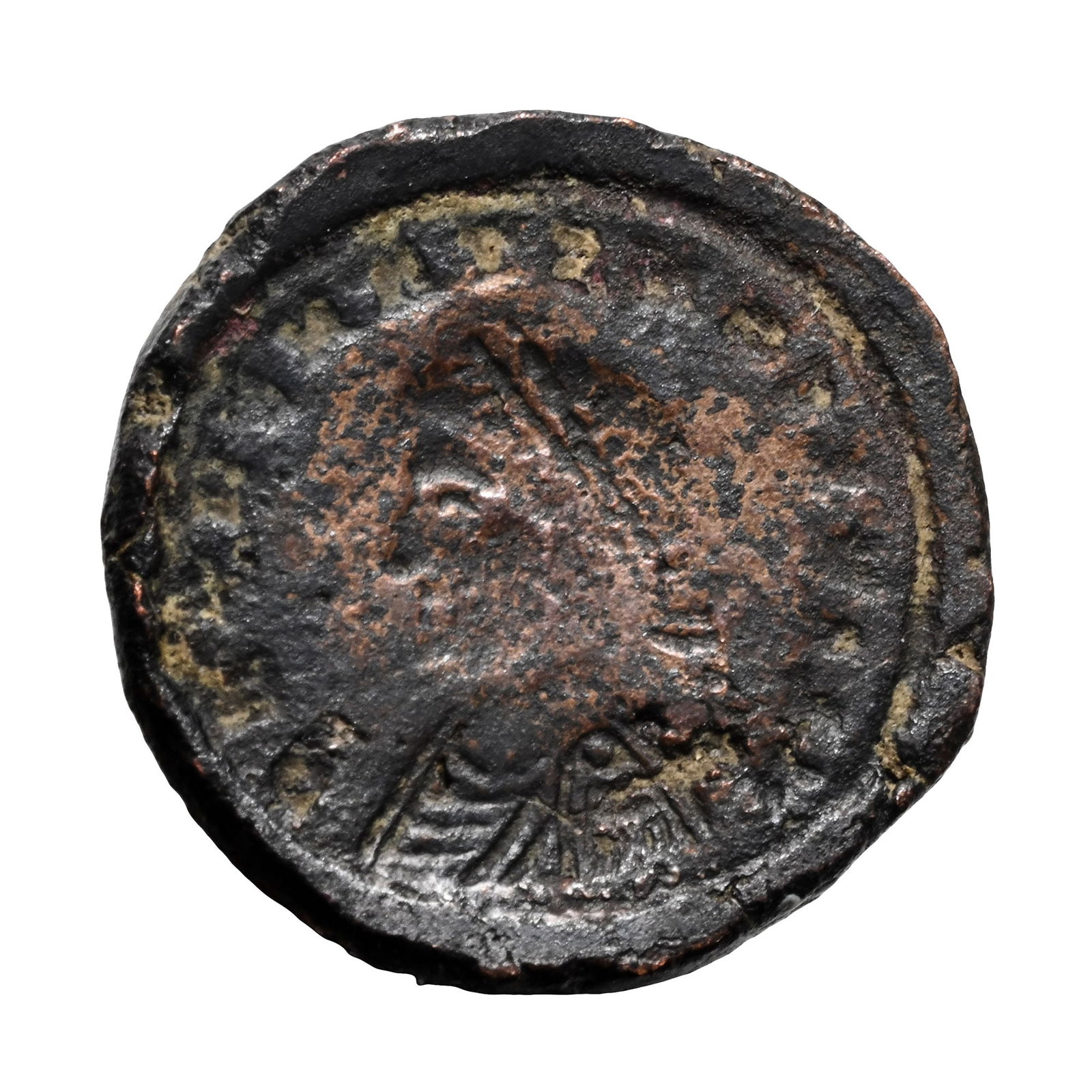 Roman Bronze Forger's Coin Die. (1 of 2)