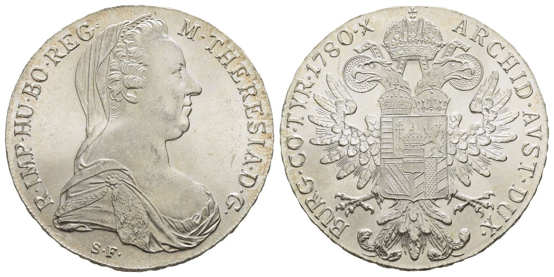 Austria. Holy Roman Empire, Maria Theresia Empress AR Posthumous Taler. (1 of 1)