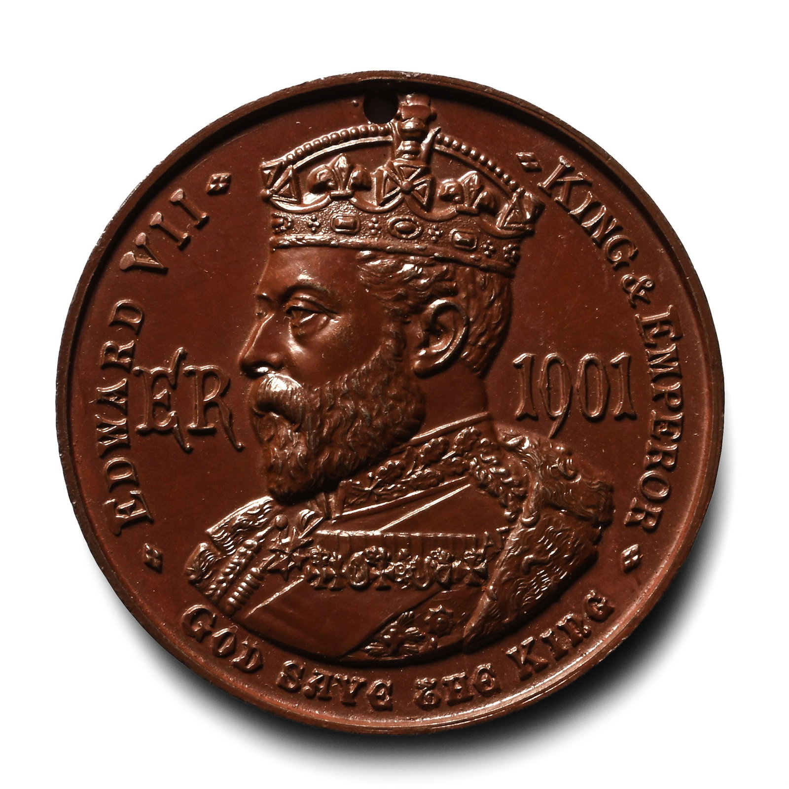 Great Britain. Saxe-Coburg-Gotha, Edward VII AE Medal. (1 of 2)