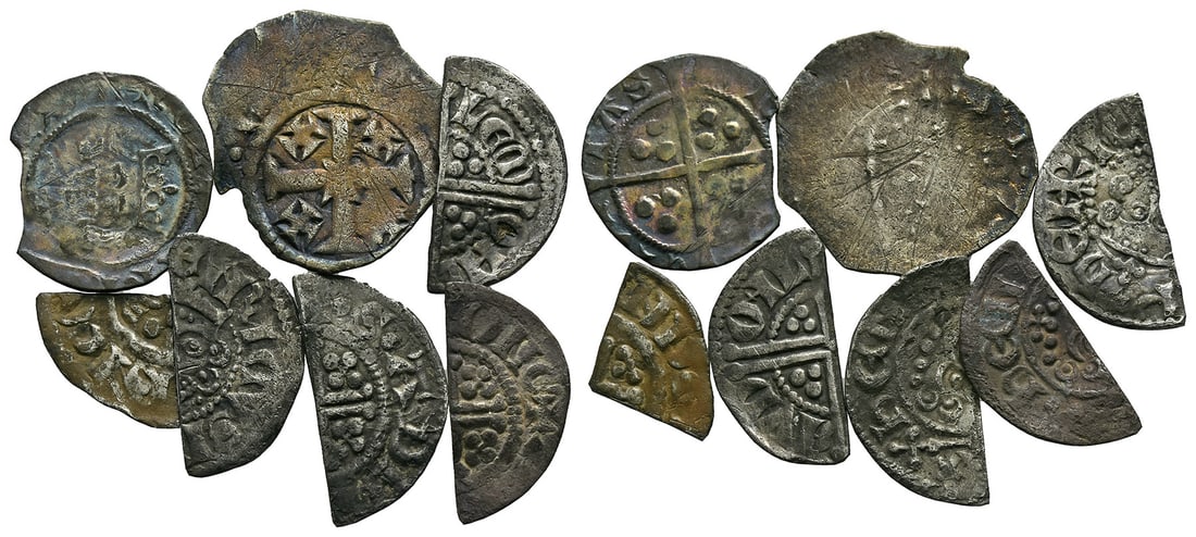 Group of Seven [7] English Medieval AR Hammered Coins. (1 of 1)