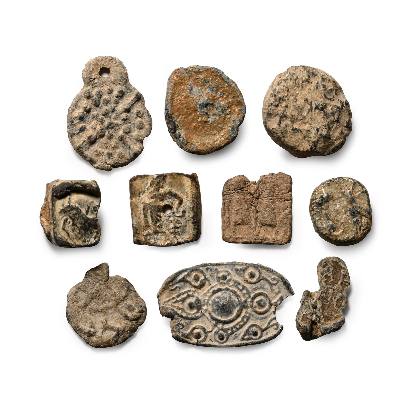 Group of ten [10] Byzantine and Later Lead Seals. (1 of 1)