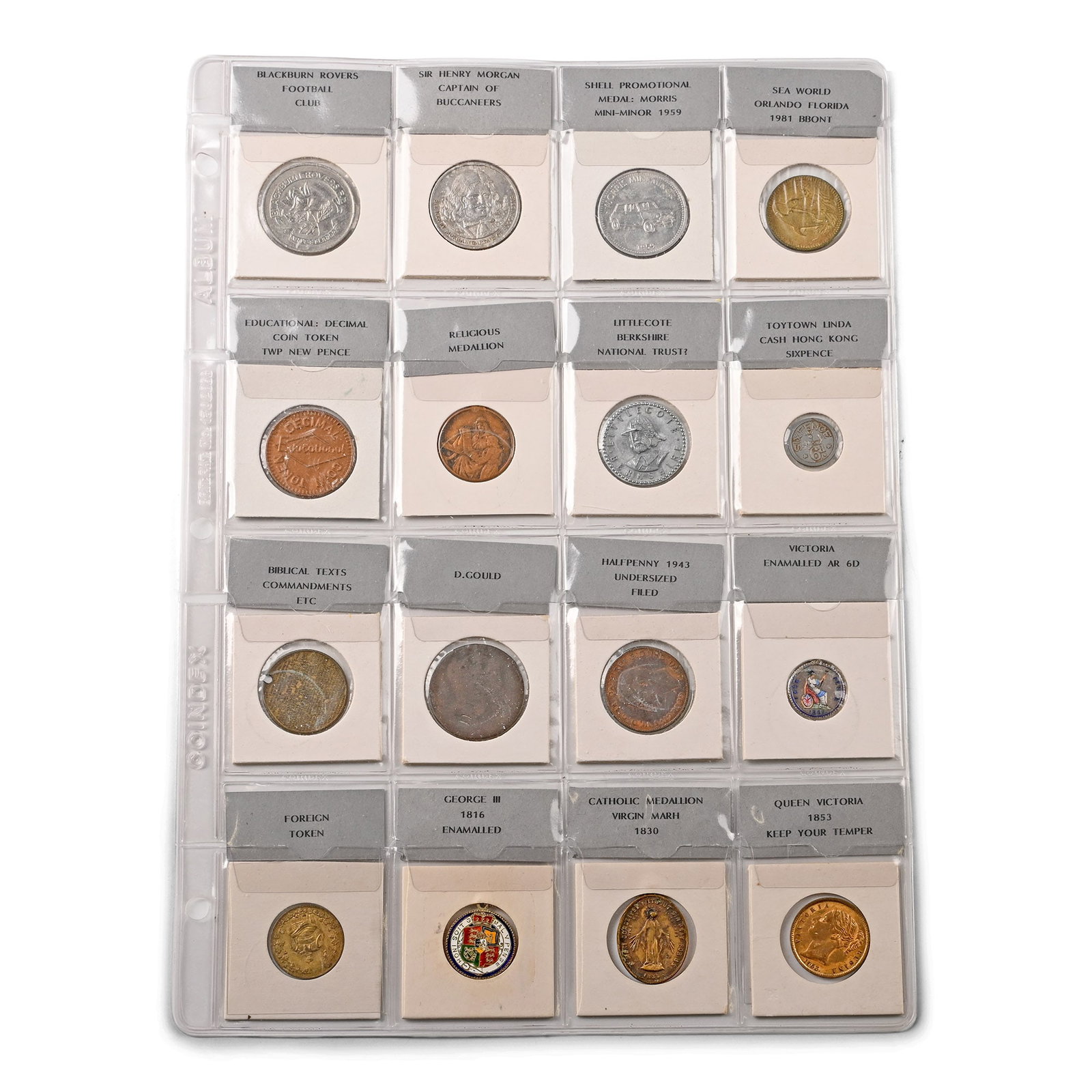 Group of Sixteen [16] Medals and Tokens (1 of 2)