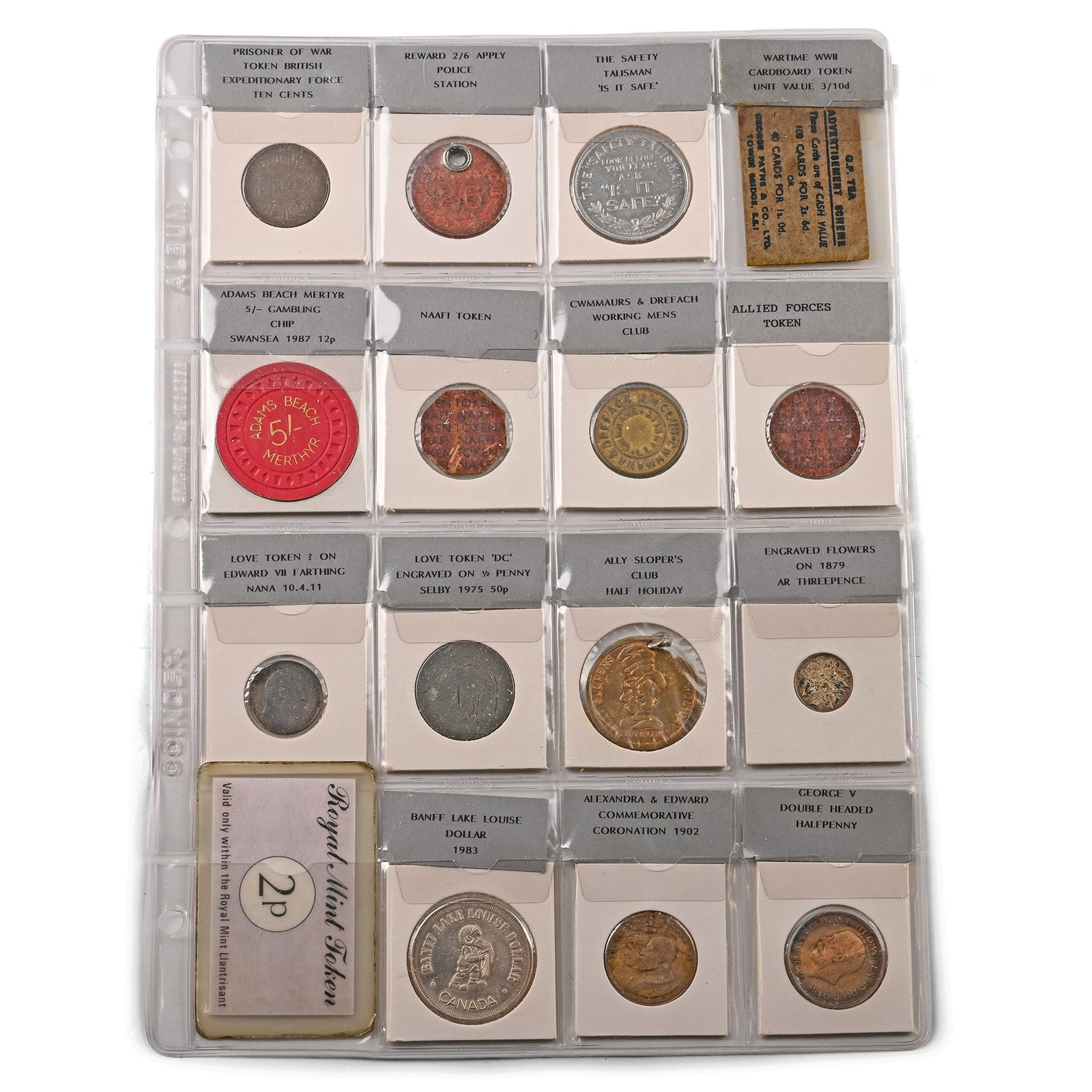 Group of Sixteen [16] Medals, Coins and Tokens. (1 of 2)