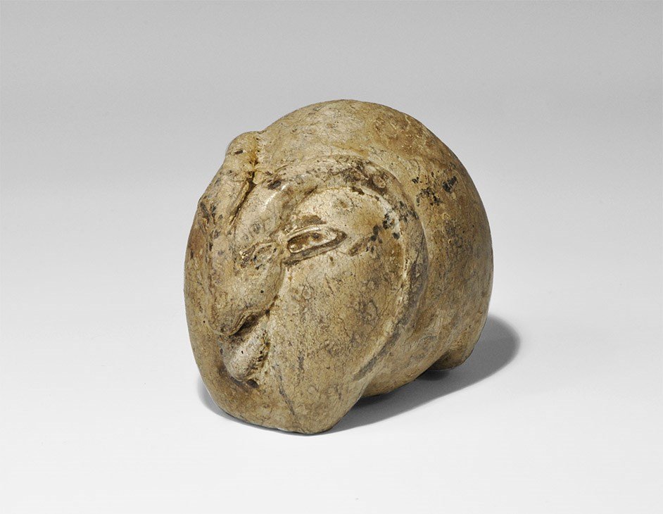 Near Eastern Iranian Stone Ram Figurine