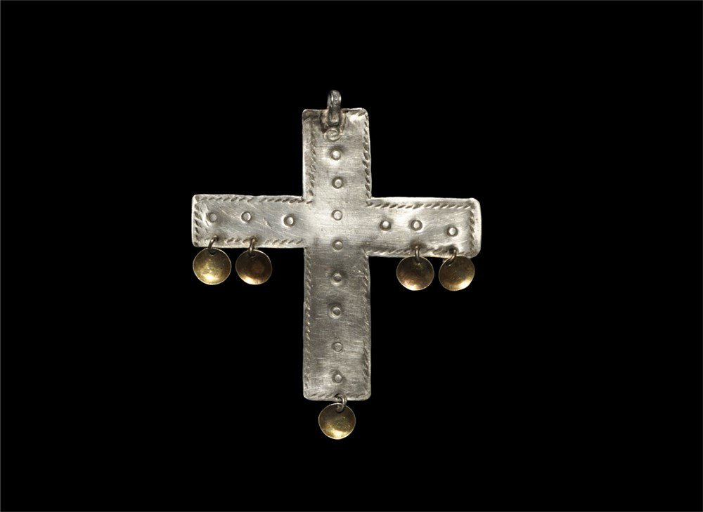 North American Canadian Silver Trade Cross