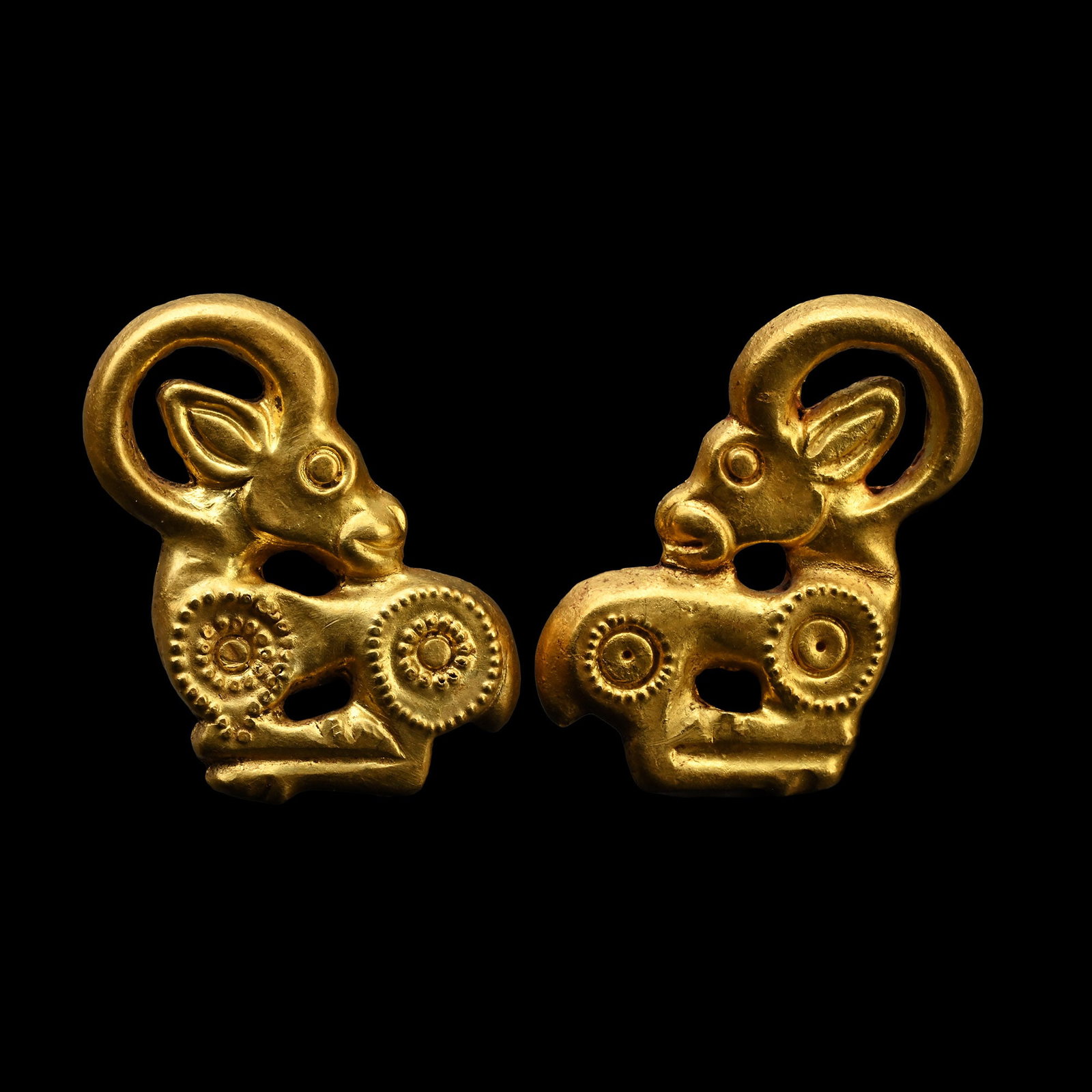 Scythian Gold Ibex Plaque Pair (1 of 1)