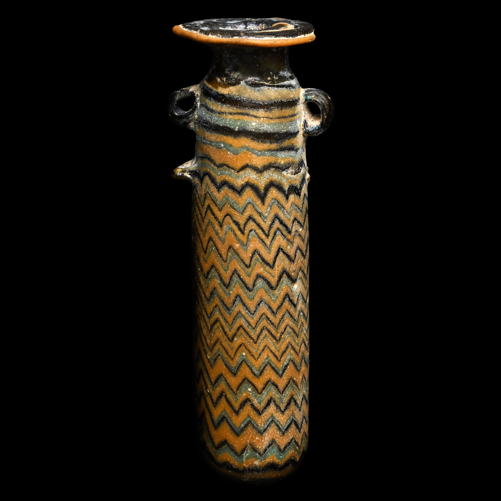 Greek Core-Formed Tall Glass Alabastron (1 of 1)
