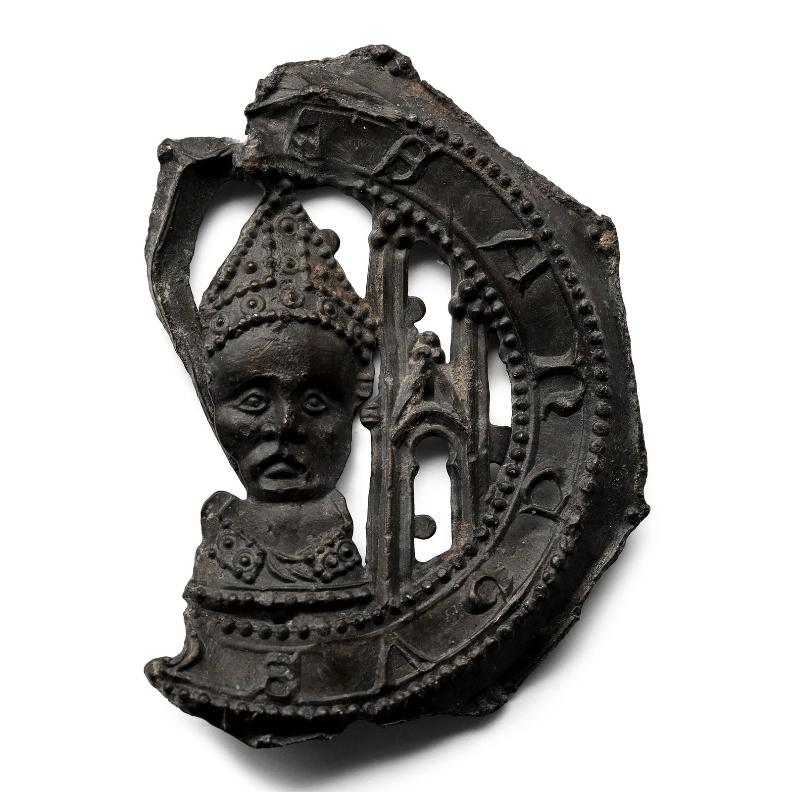 Medieval Pewter Pilgrim's Badge of Archbishop Thomas Becket (1 of 1)