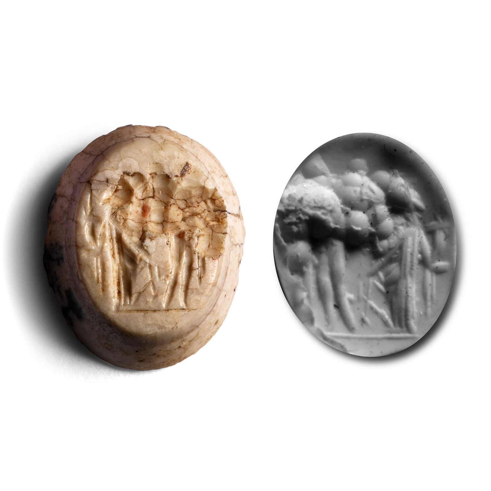 Roman Agate Gemstone with Standing Figures (1 of 1)