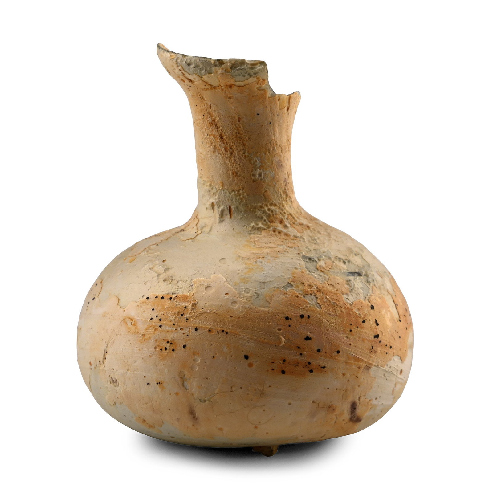 Roman Opaque White Glass Unguentarium (1 of 1)