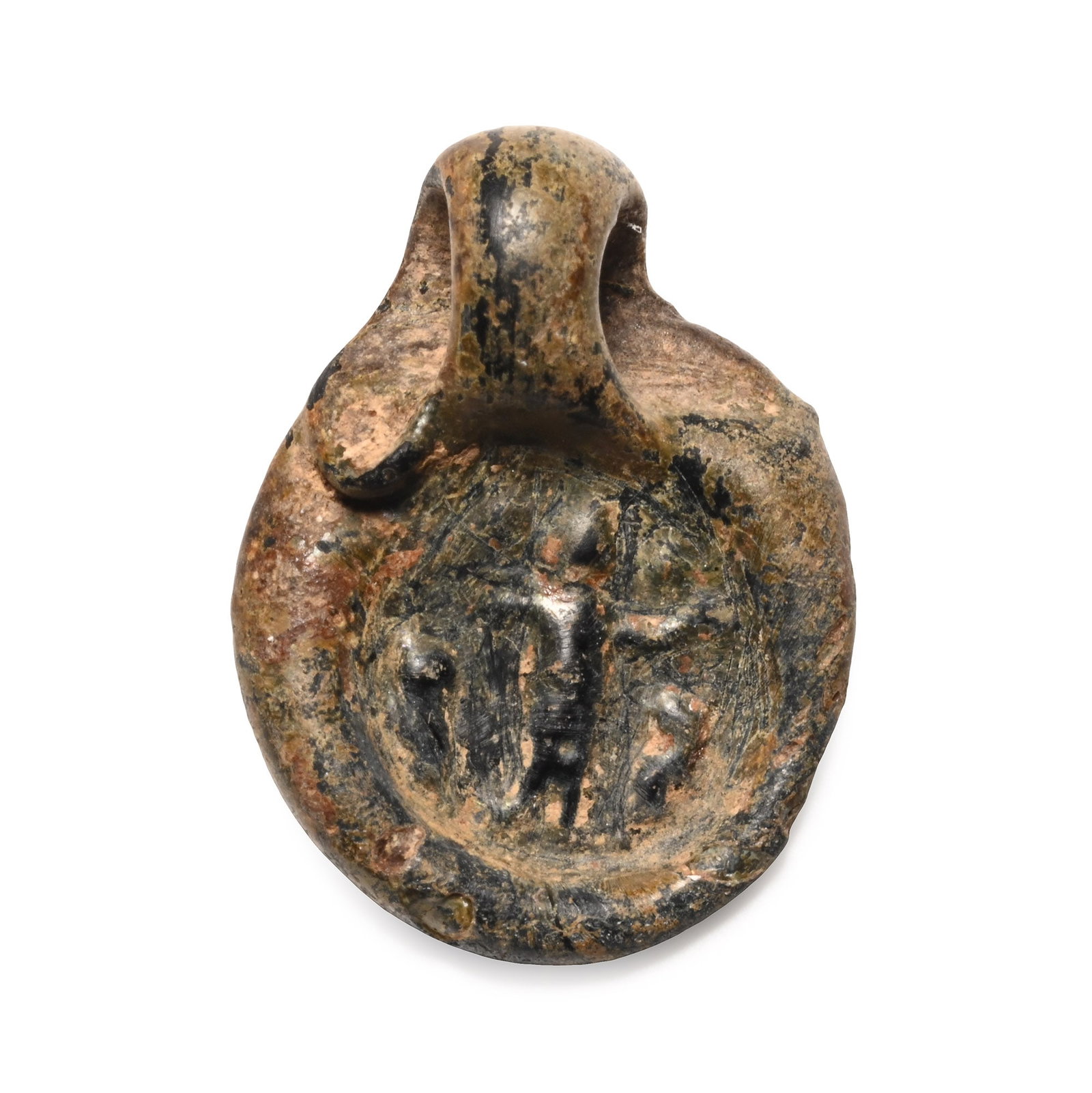 Roman Glass Pendant with Standing Warrior (1 of 1)