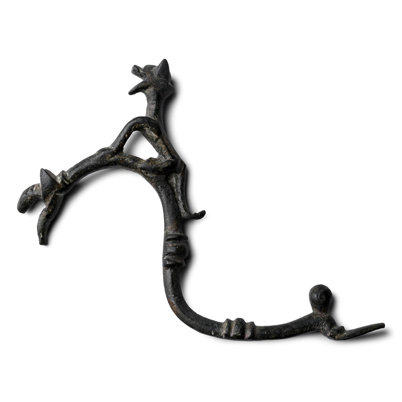 Western Asiatic Bronze Handle with Lion (1 of 1)