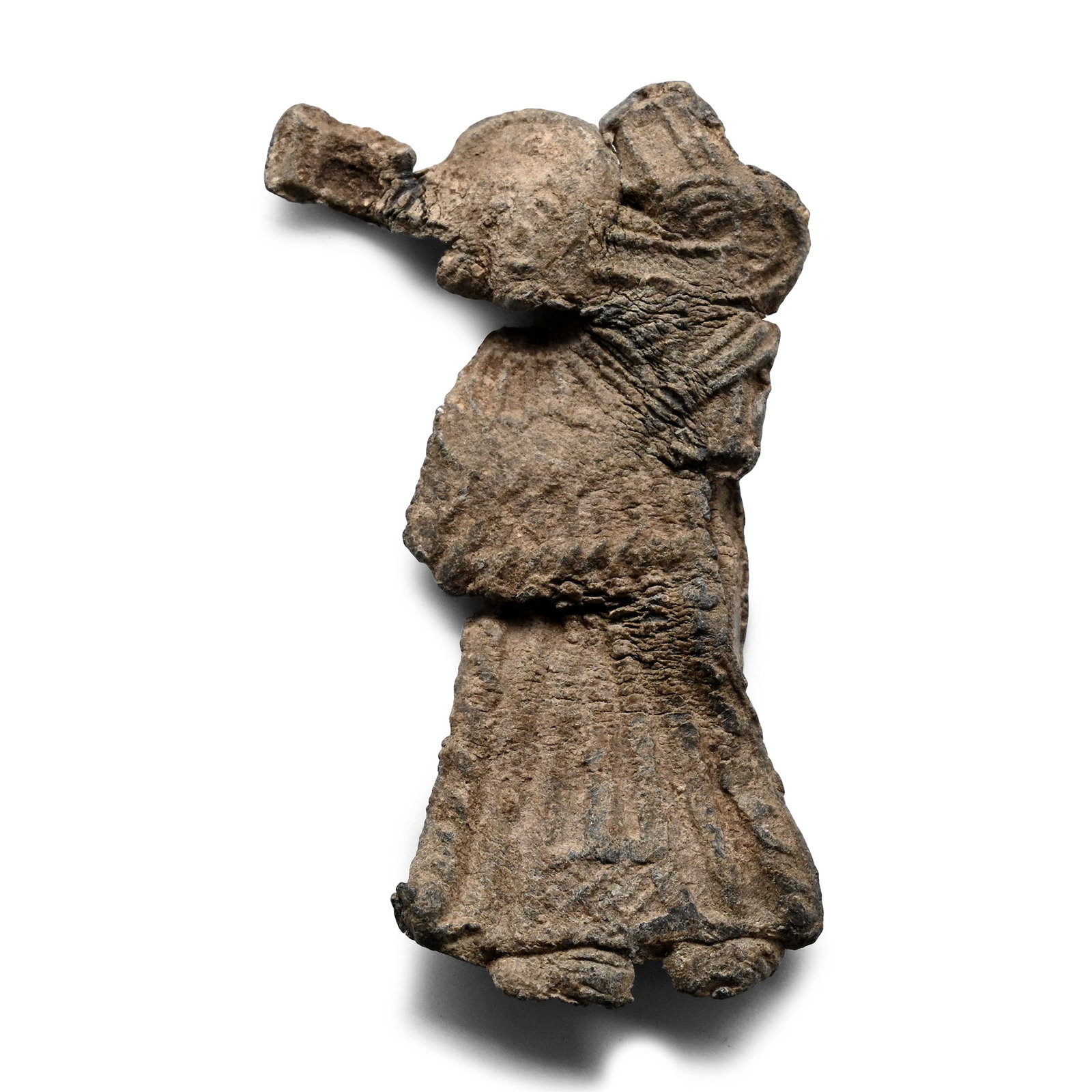 Medieval Pewter Pilgrim's Badge with Christ Carrying Cross (1 of 1)