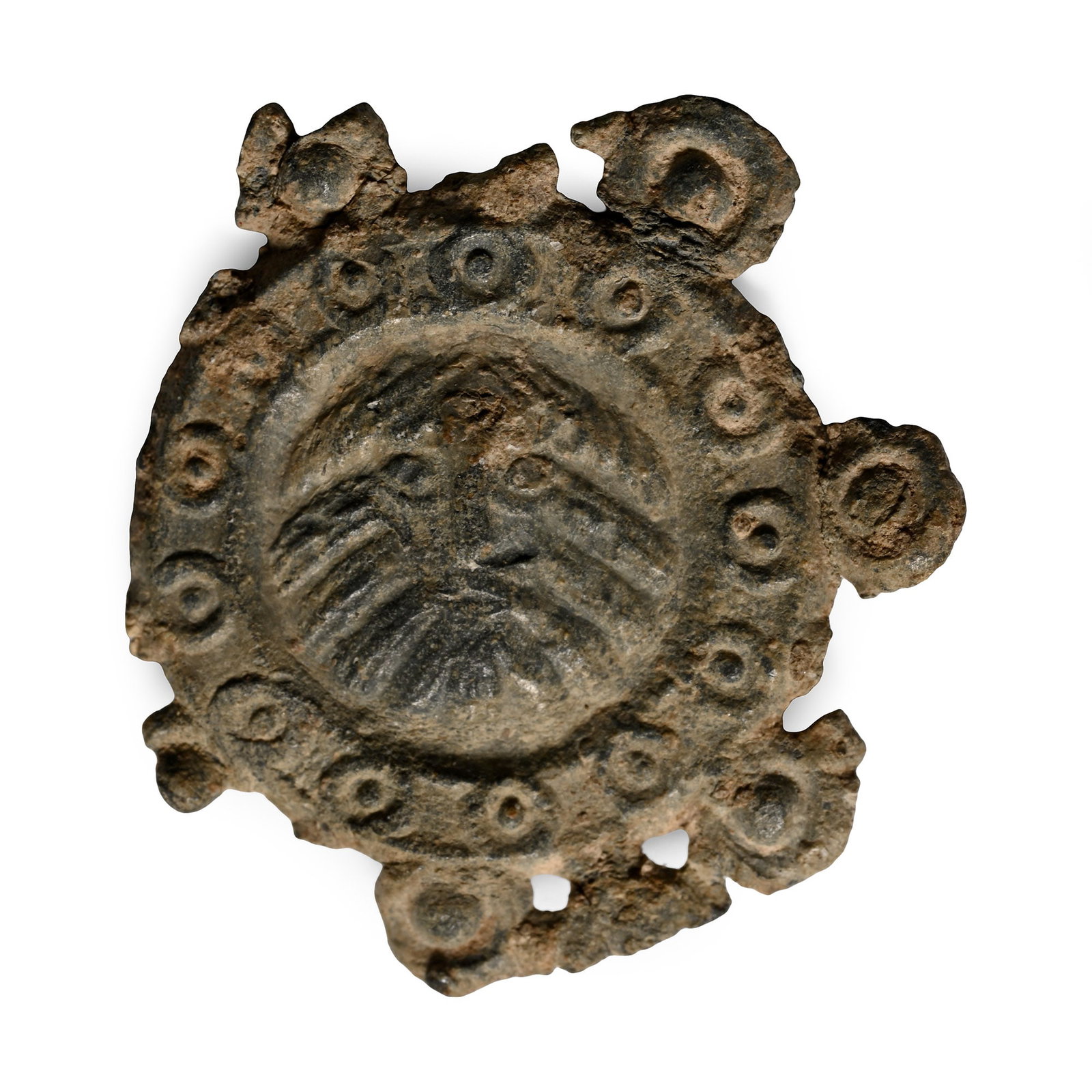 Medieval Pewter John the Baptist Pilgrim's Badge (1 of 1)