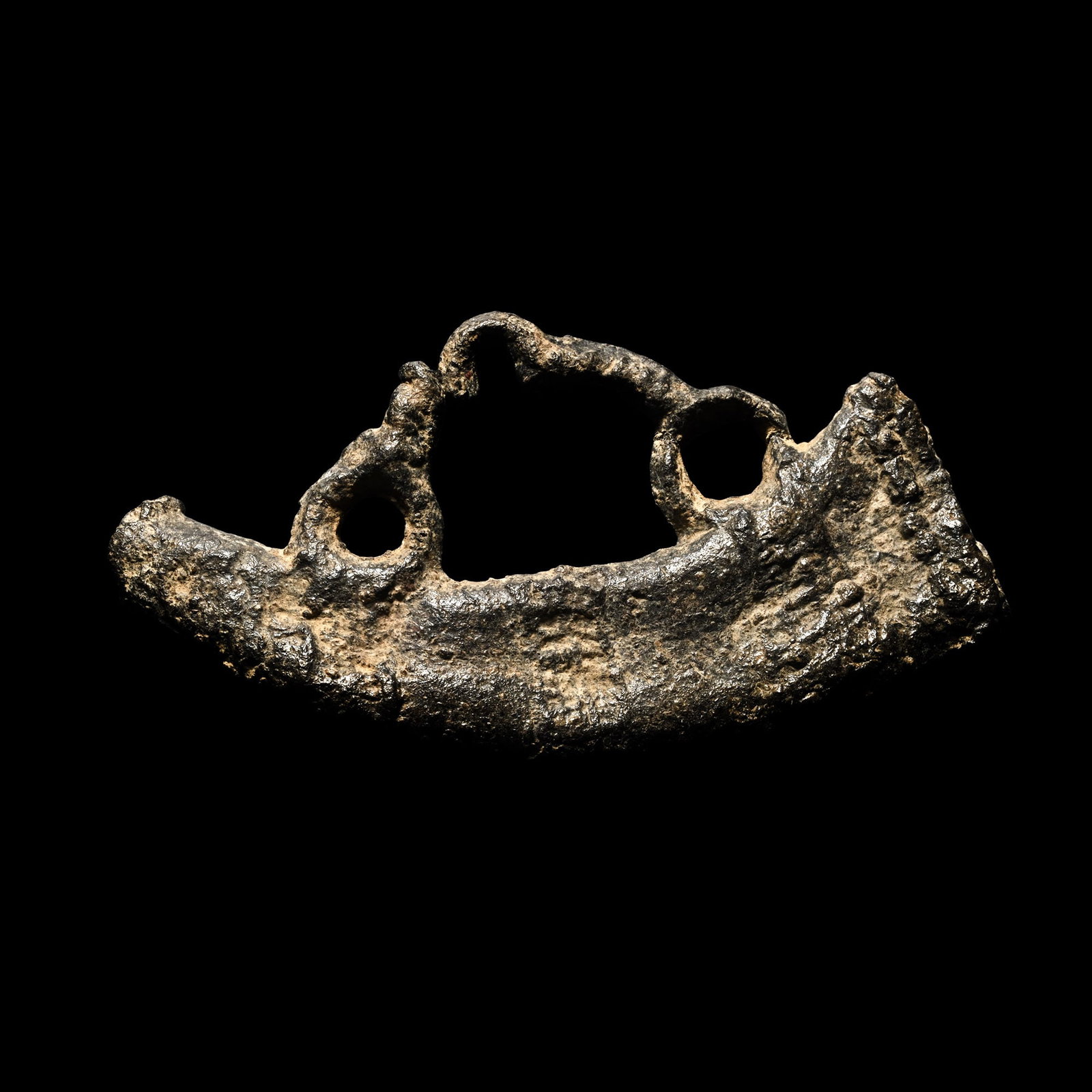 Medieval Pewter Pilgrim's Horn Badge of Saint Hubert (1 of 1)