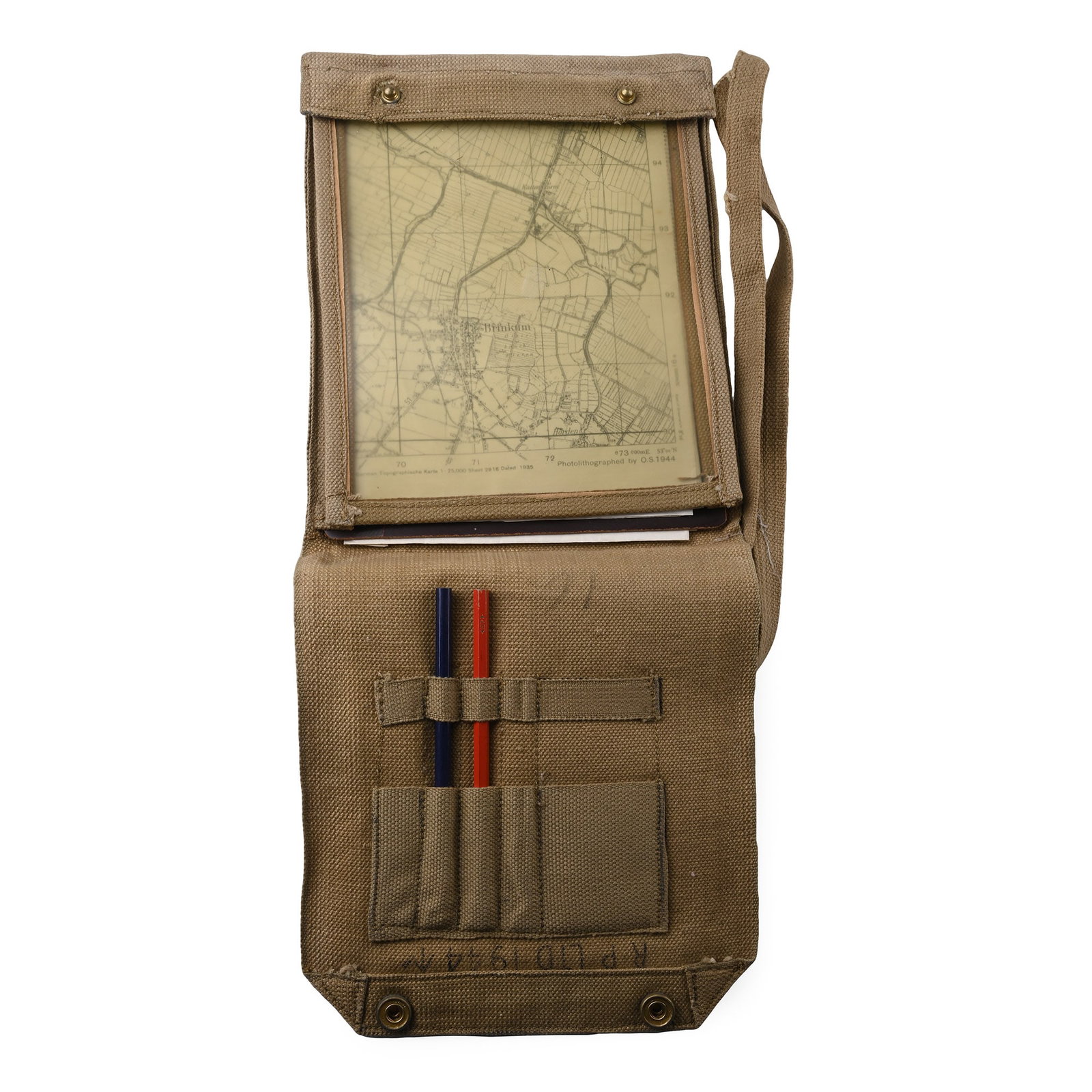 British RAF WWII Map Case and Original Contents (1 of 1)