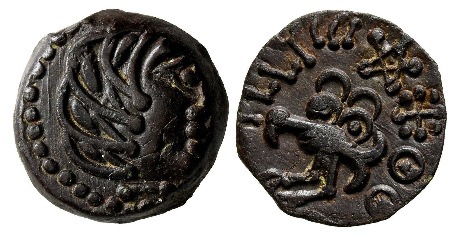 Celtic Northwest Gaul. Senones AE Unit. (1 of 1)