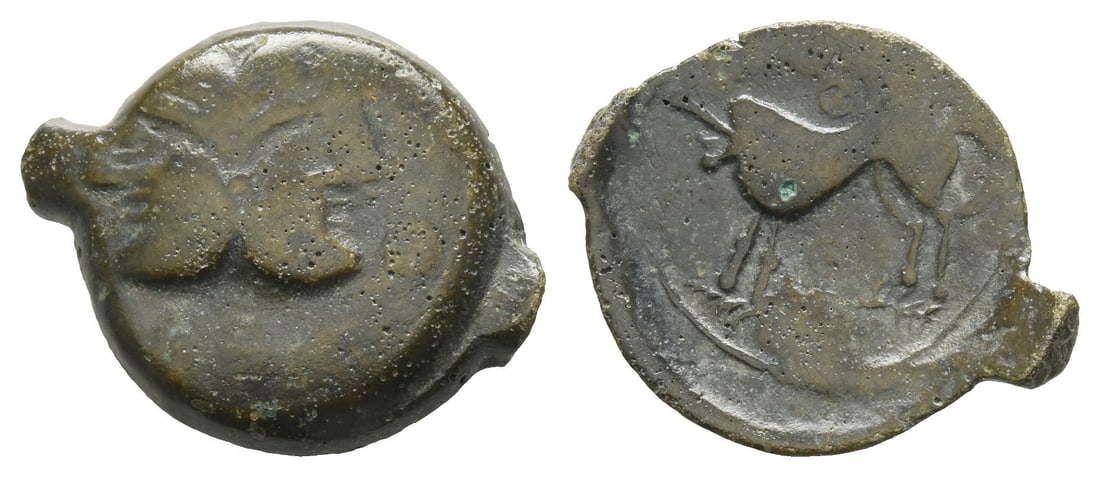Celtic Northeast Gaul. Suessiones AE Unit. (1 of 1)