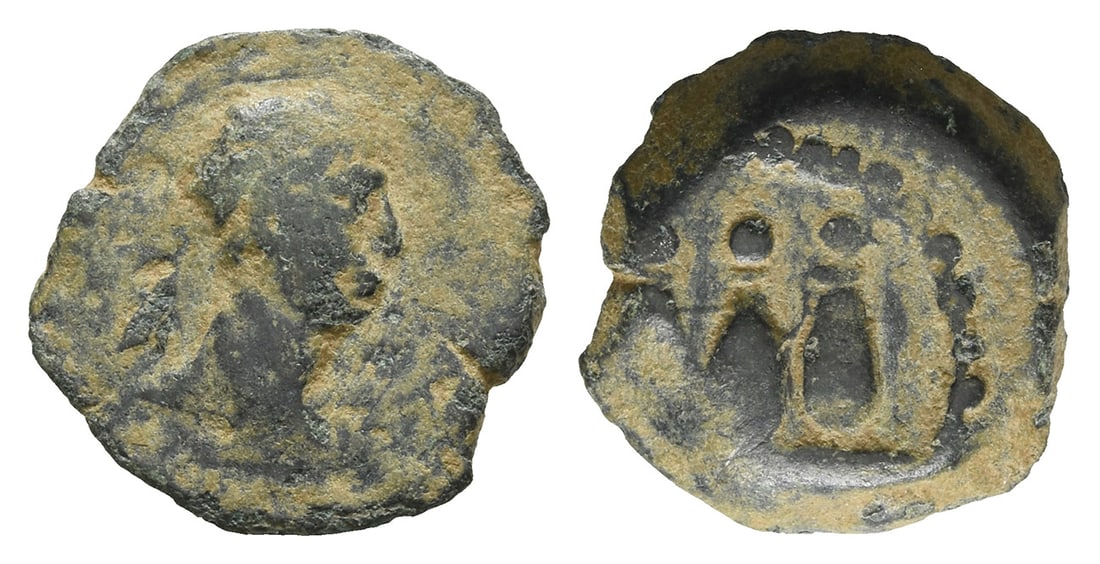 Trajan AE Dichalkon of Alexandria, Egypt. (1 of 1)