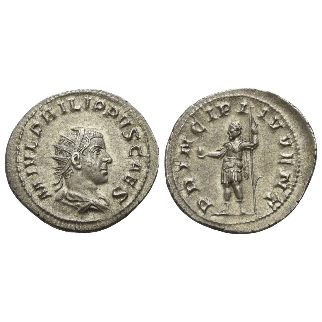 Philip II, as Caesar AR Antoninianus. (1 of 1)