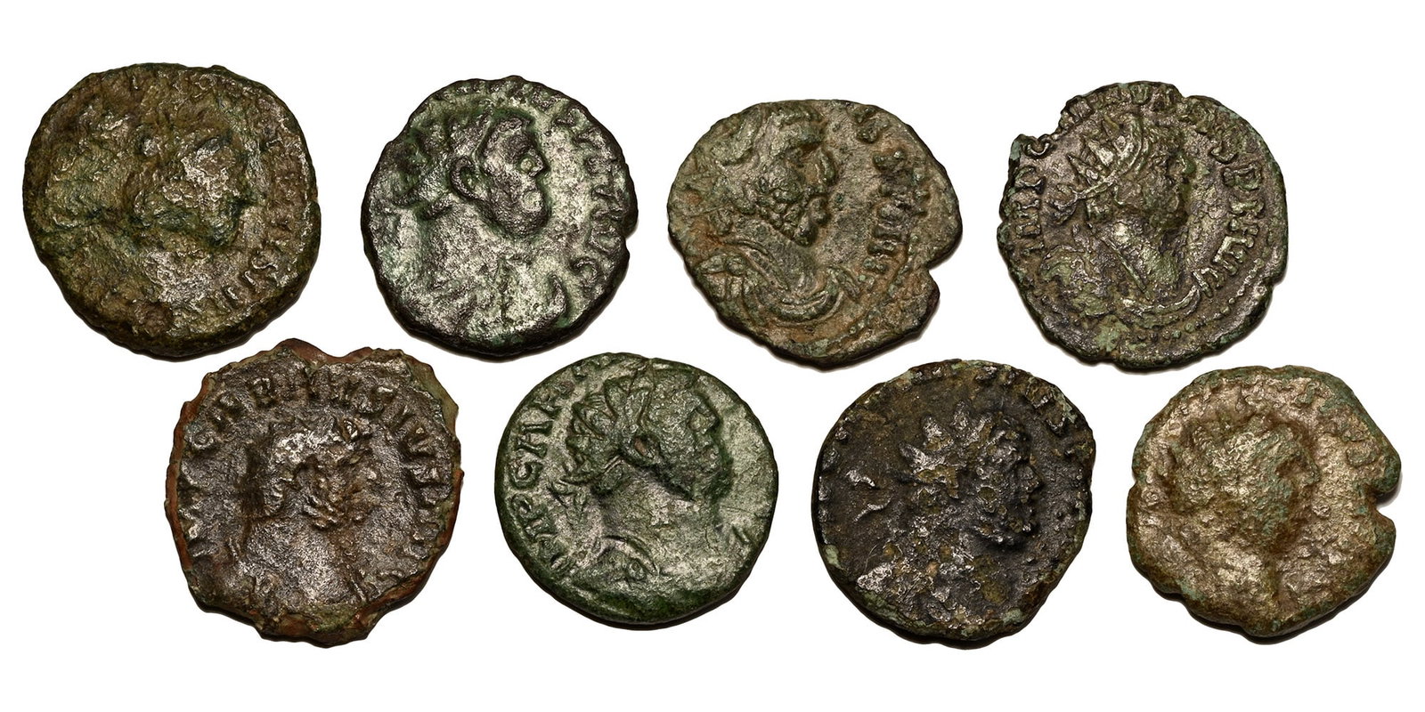 Group of Eight [8] Carausius AE Antoniniani. (1 of 2)