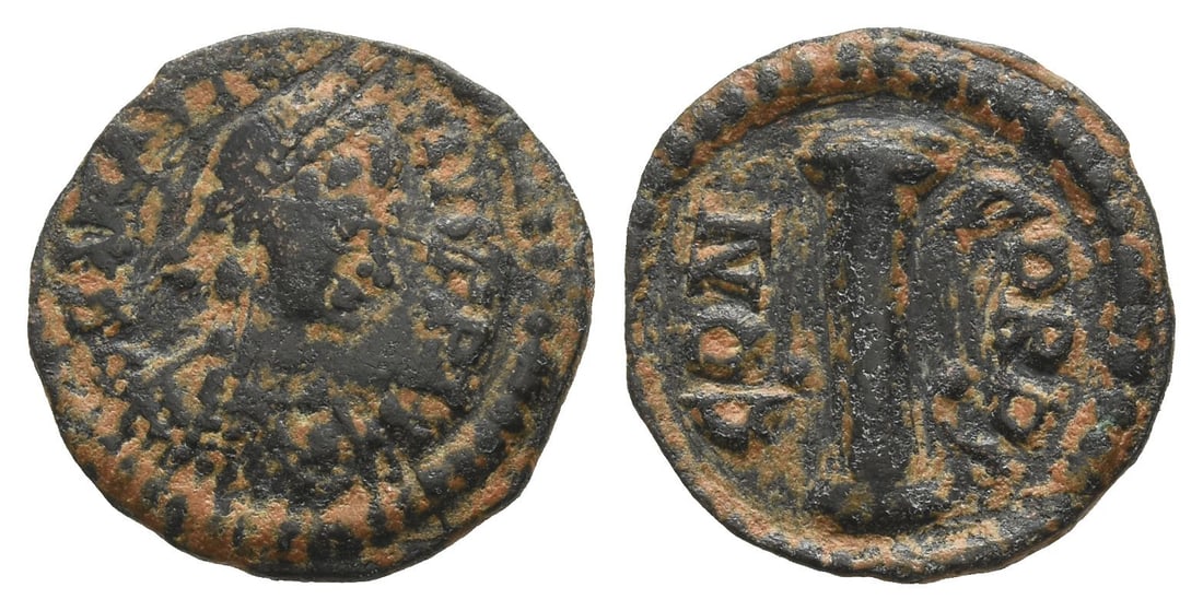 Anastasius I AE 10 Nummi or Decanummium. (1 of 1)