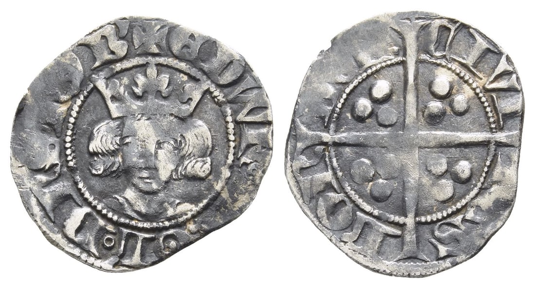 England. Plantagenet, Edward III AR Penny. (1 of 1)