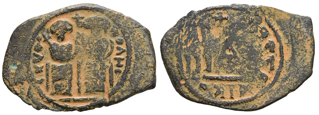Umayyad Caliphate AE Follis. (1 of 1)