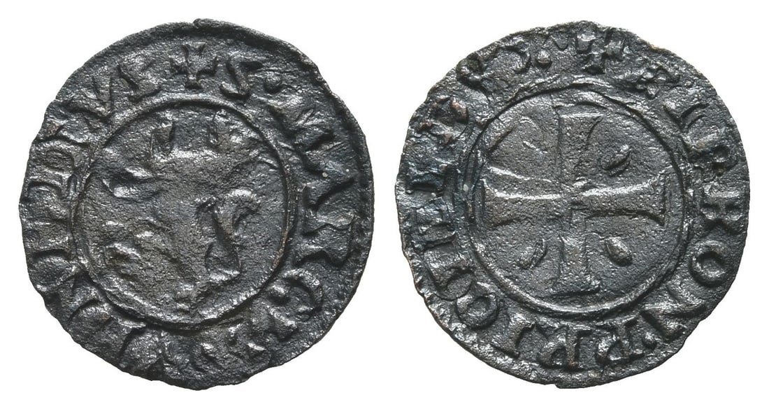 Italian States, Venezia (Venice, Republic). Gerolamo Priuli BI Carzia.: Doge LXXXIII, 1559-1567. Struck for circulation in Cyprus. ? S • MARCVS • VENETVS, lion rampant to left / ? HIERON • PRIOLI • DVX •, cross pattée with lozenge in each quarter