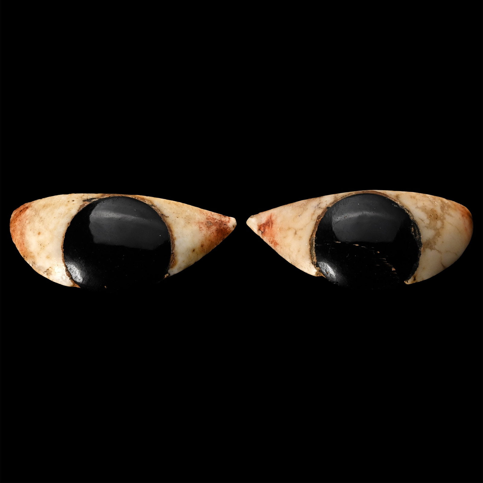 Egyptian Alabaster and Glass Eye Pair (1 of 1)