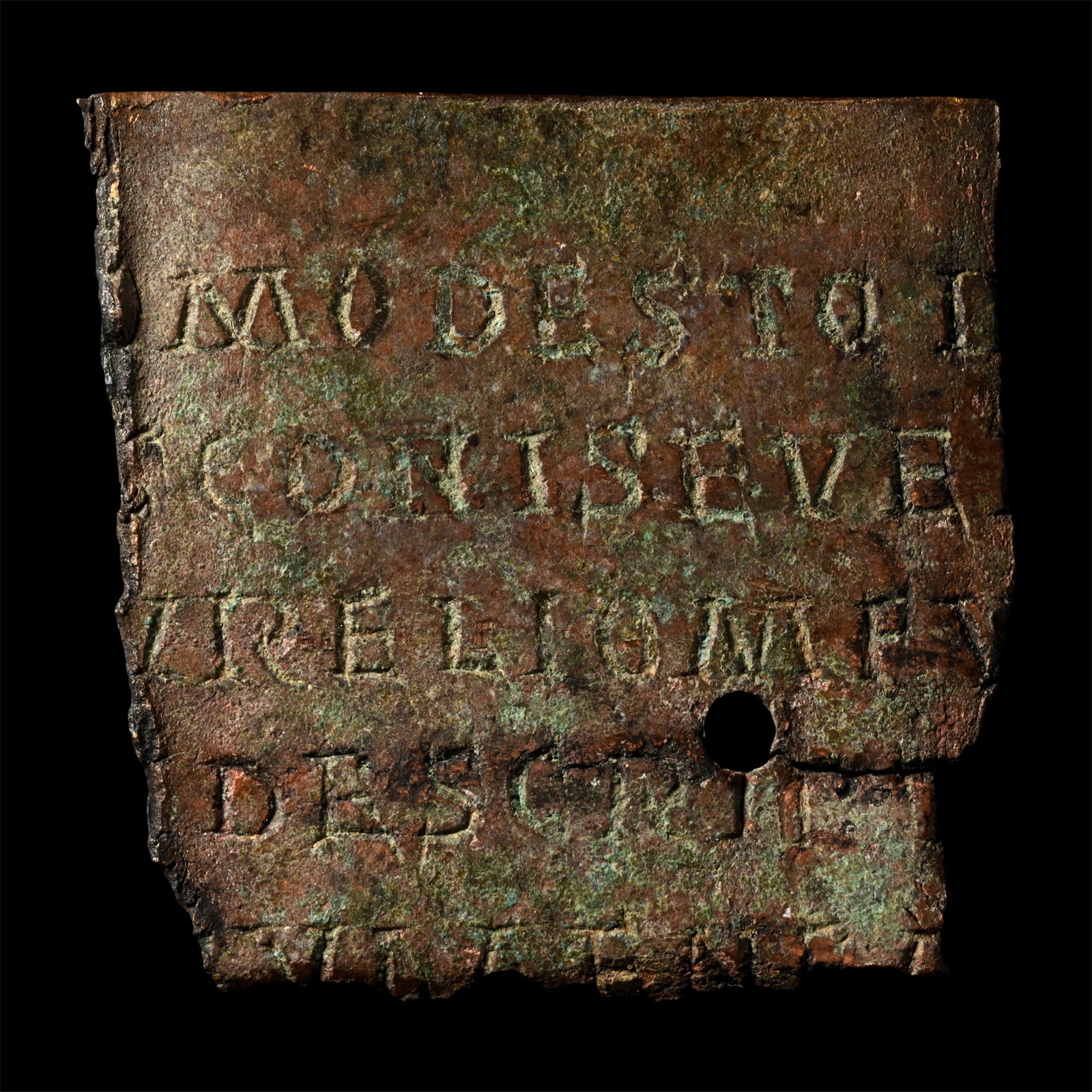 Roman Bronze Diploma Fragment (1 of 2)