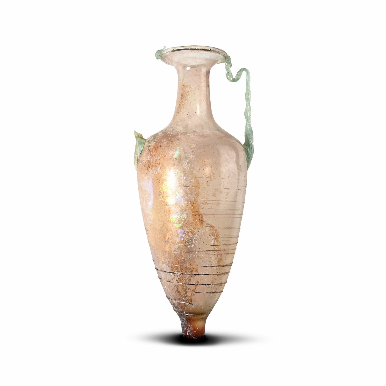 Large Roman Glass Amphora with Trail (1 of 1)