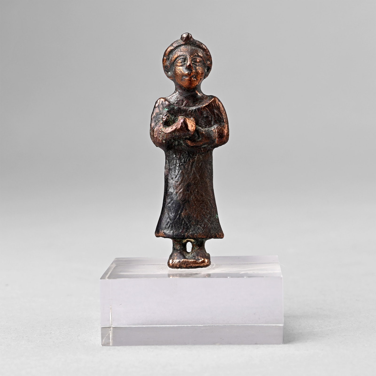 Middle Elamite Copper Figure of a Worshipper (1 of 2)