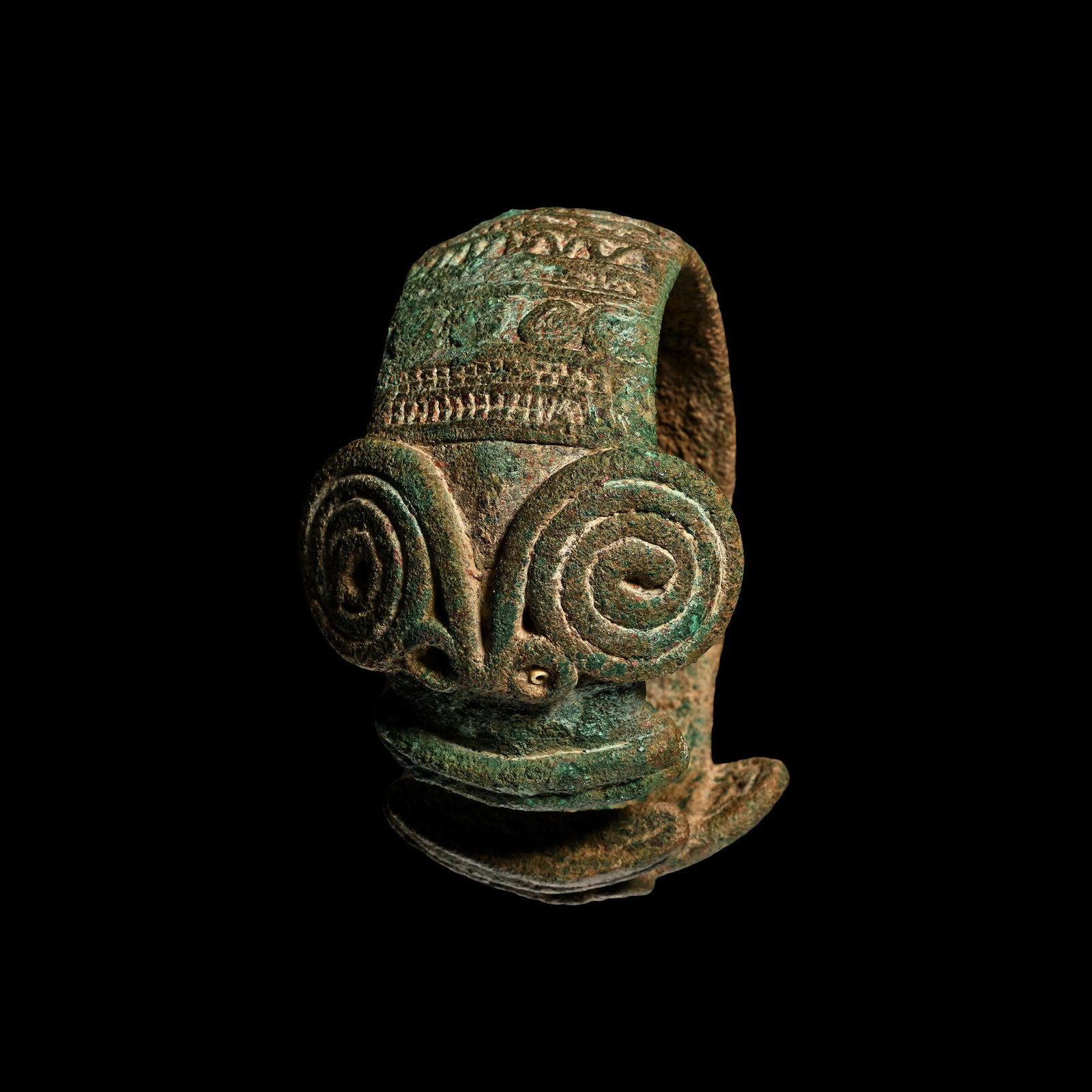 Very Large Bactrian Copper Armband with Animal-Headed Terminals (1 of 3)