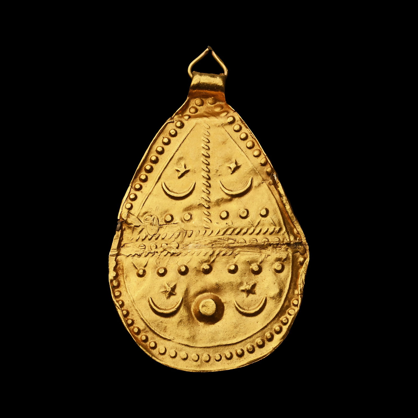Sasanian Gold Pendant with Three Registers (1 of 1)