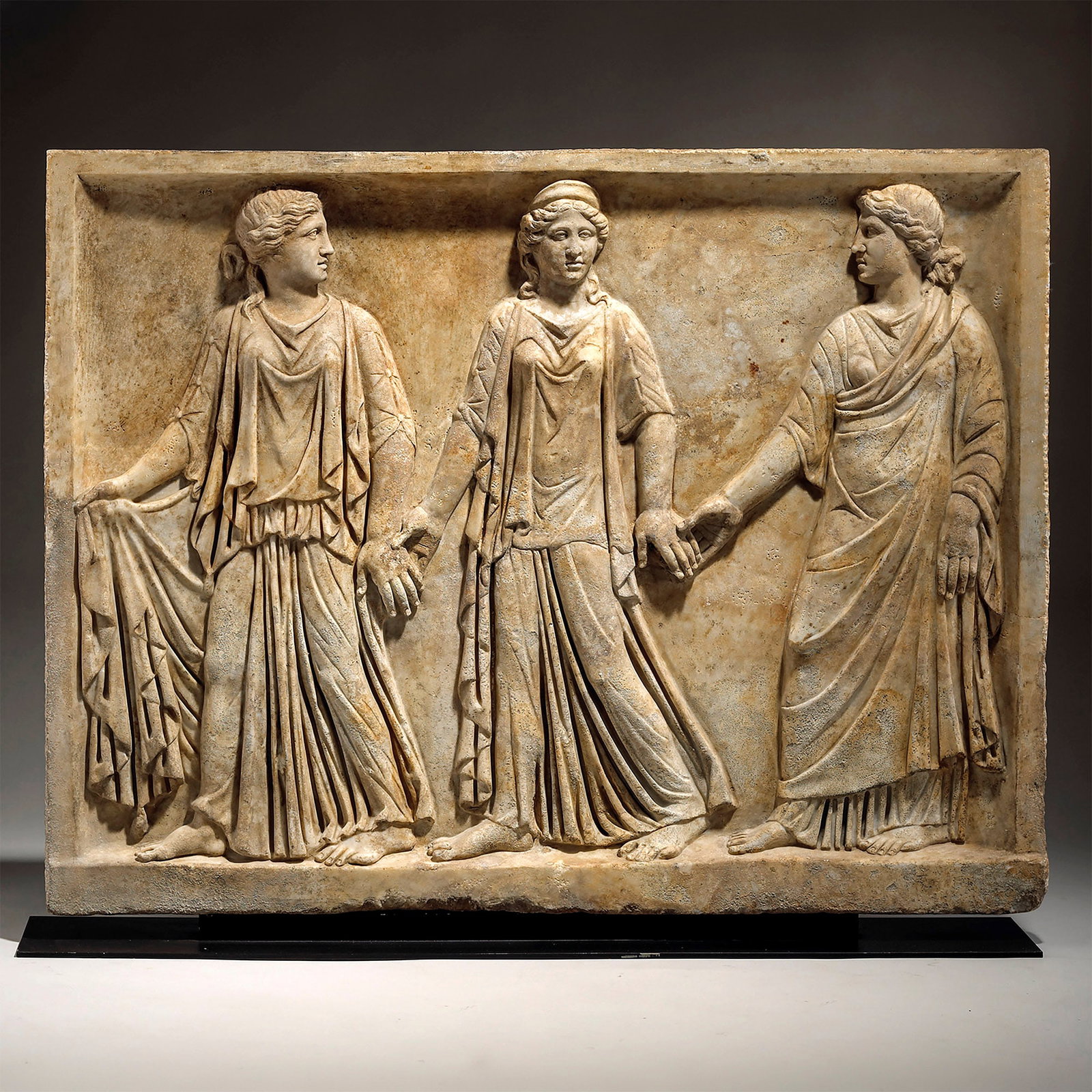 Large Marble Relief with Three Figures (1 of 1)