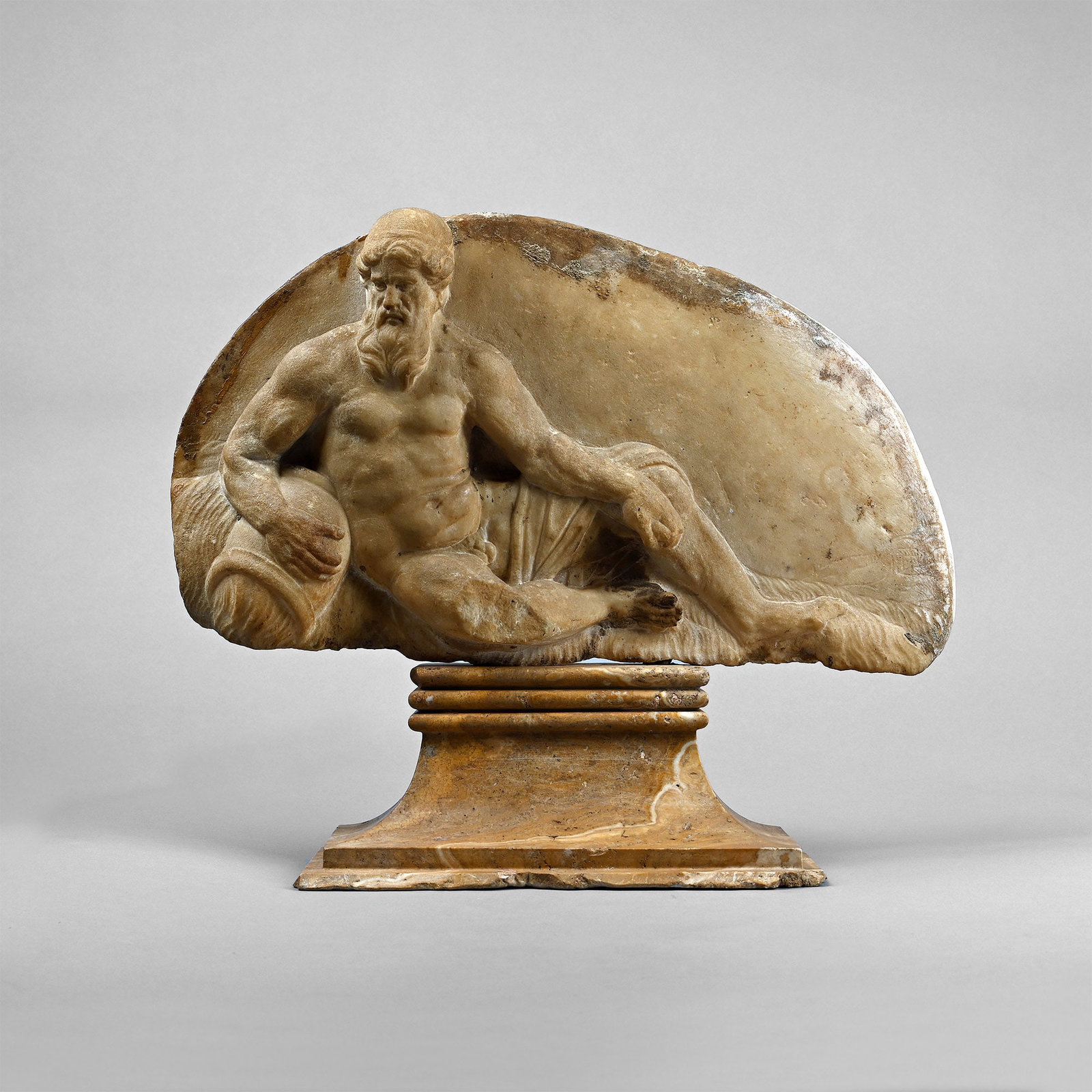 Baroque Period Marble Frieze Depicting a River God (1 of 1)
