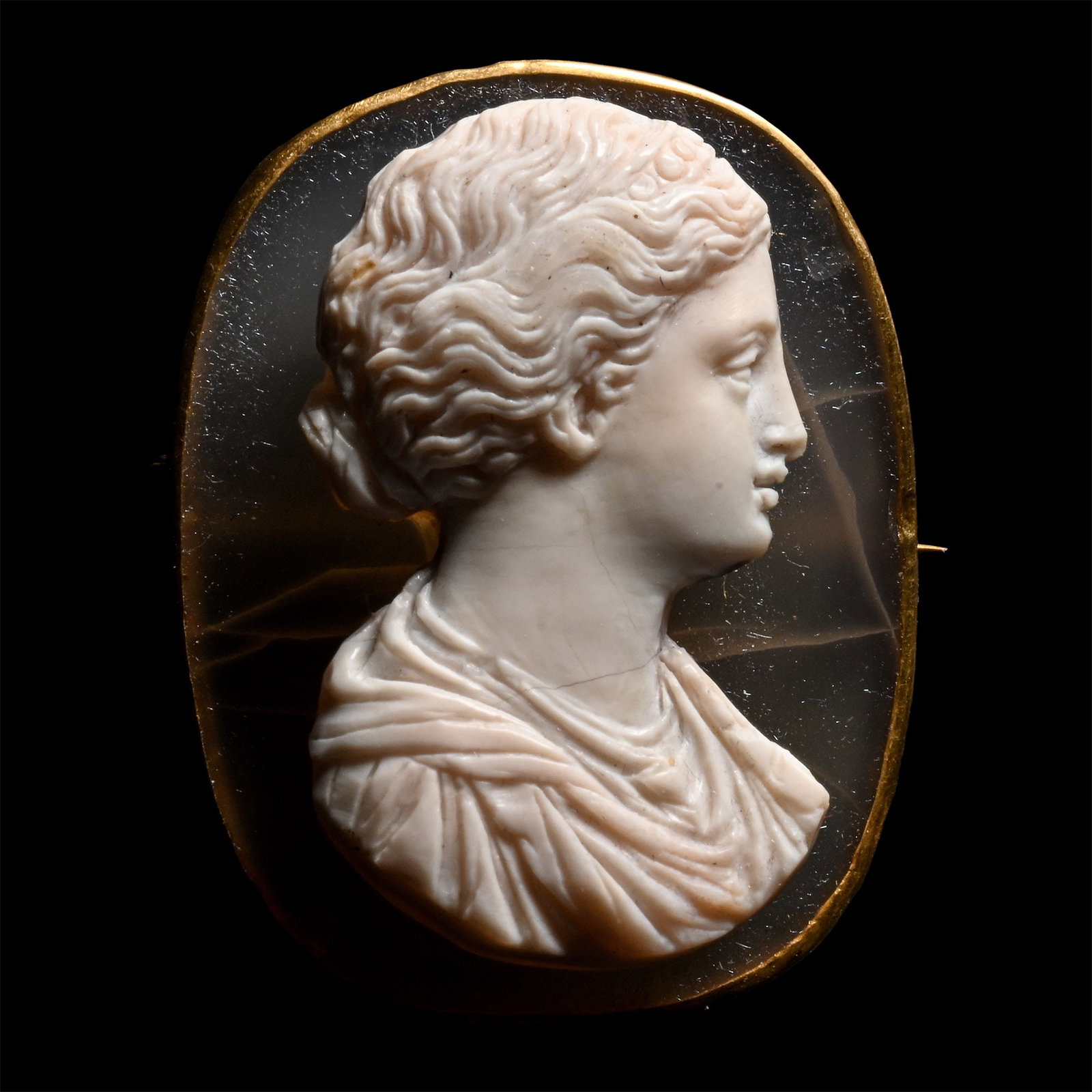 Renaissance Sardonyx Cameo of a Young Woman (1 of 2)