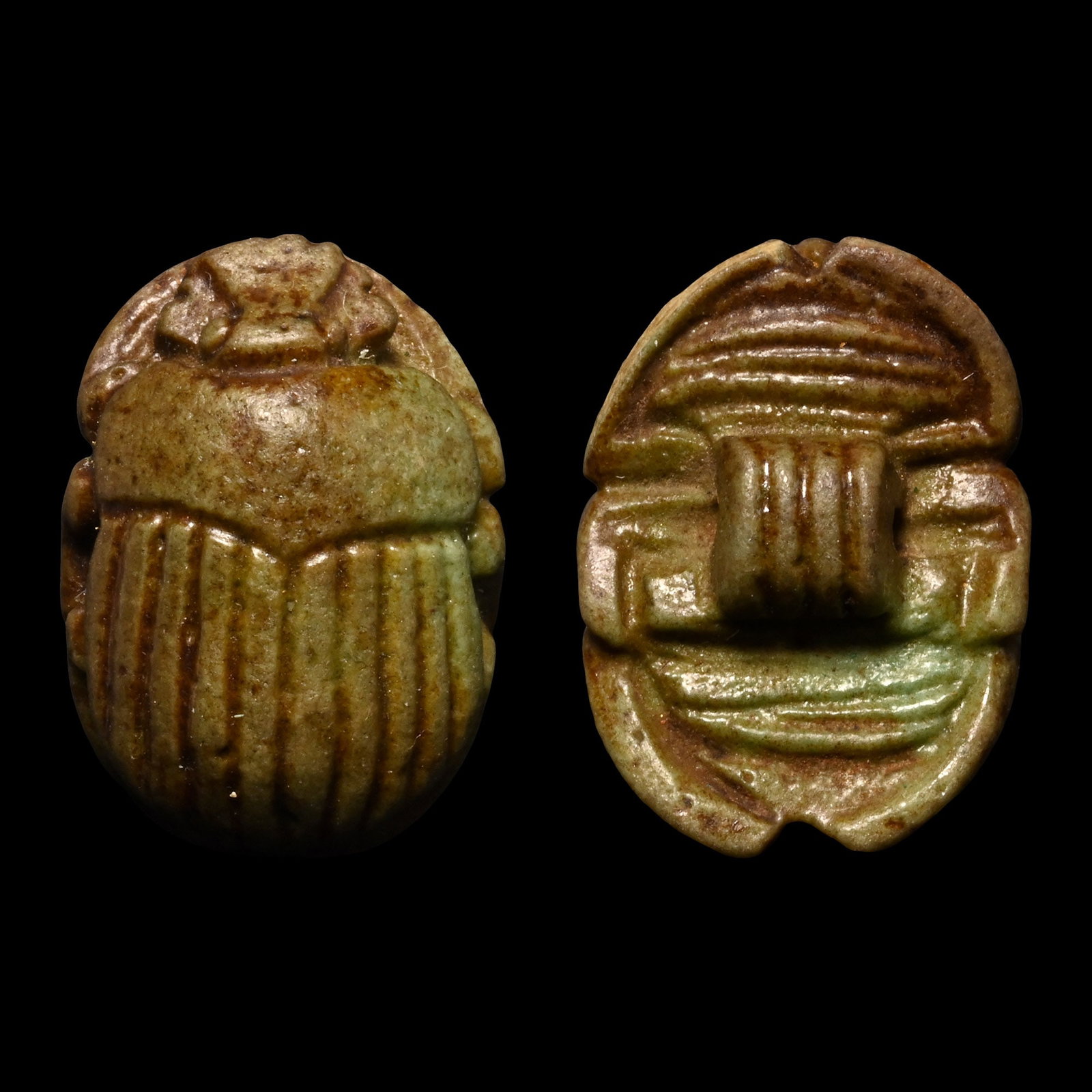 Egyptian Steatite Heart Scarab (1 of 1)
