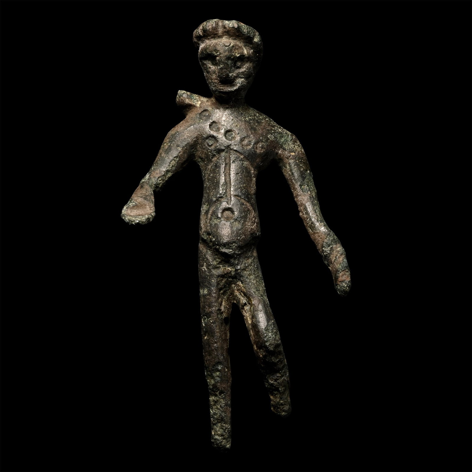 Romano-Celtic Bronze Statuette of the God Apollo (1 of 1)