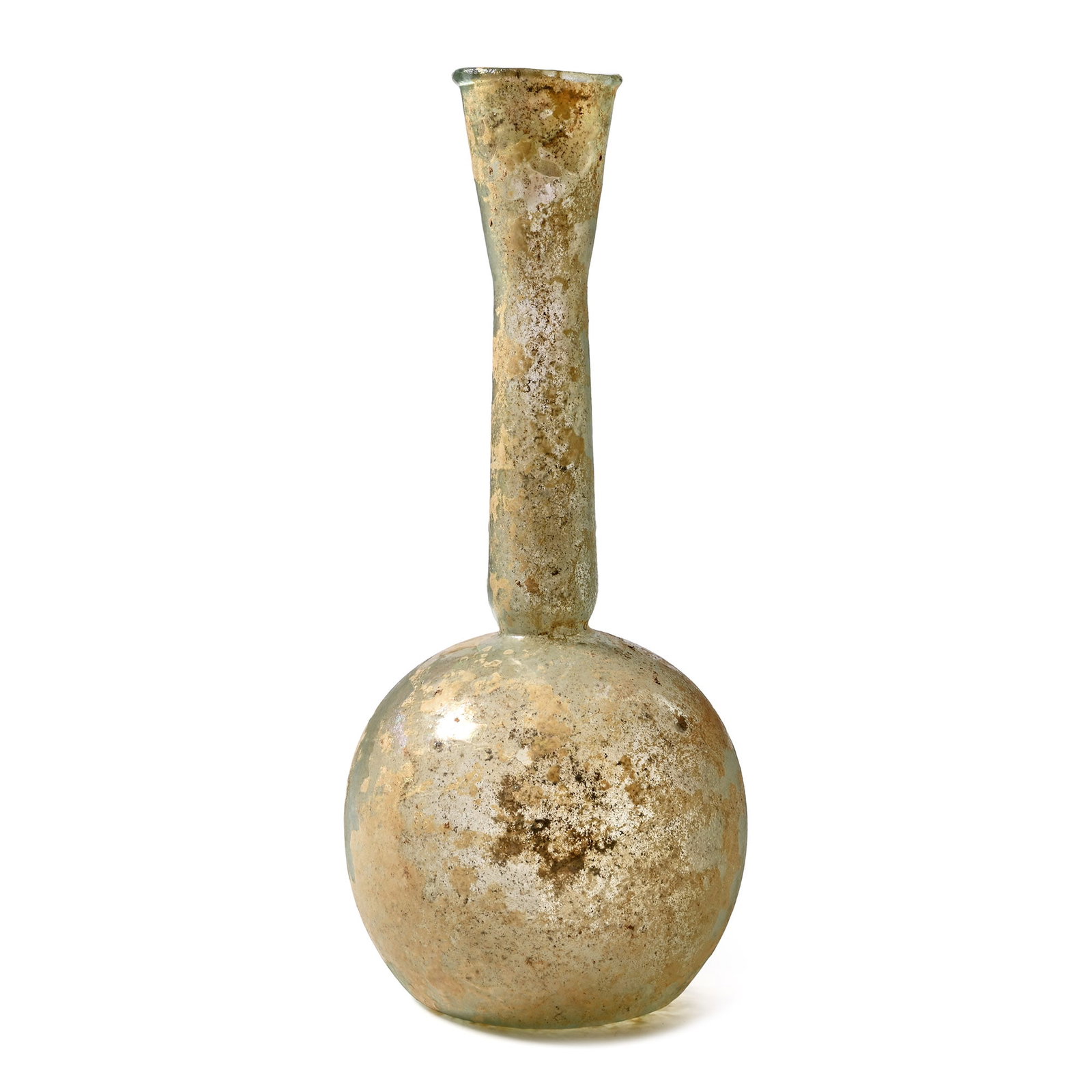 Roman Bulbous Glass Bottle with Tall Neck (1 of 1)