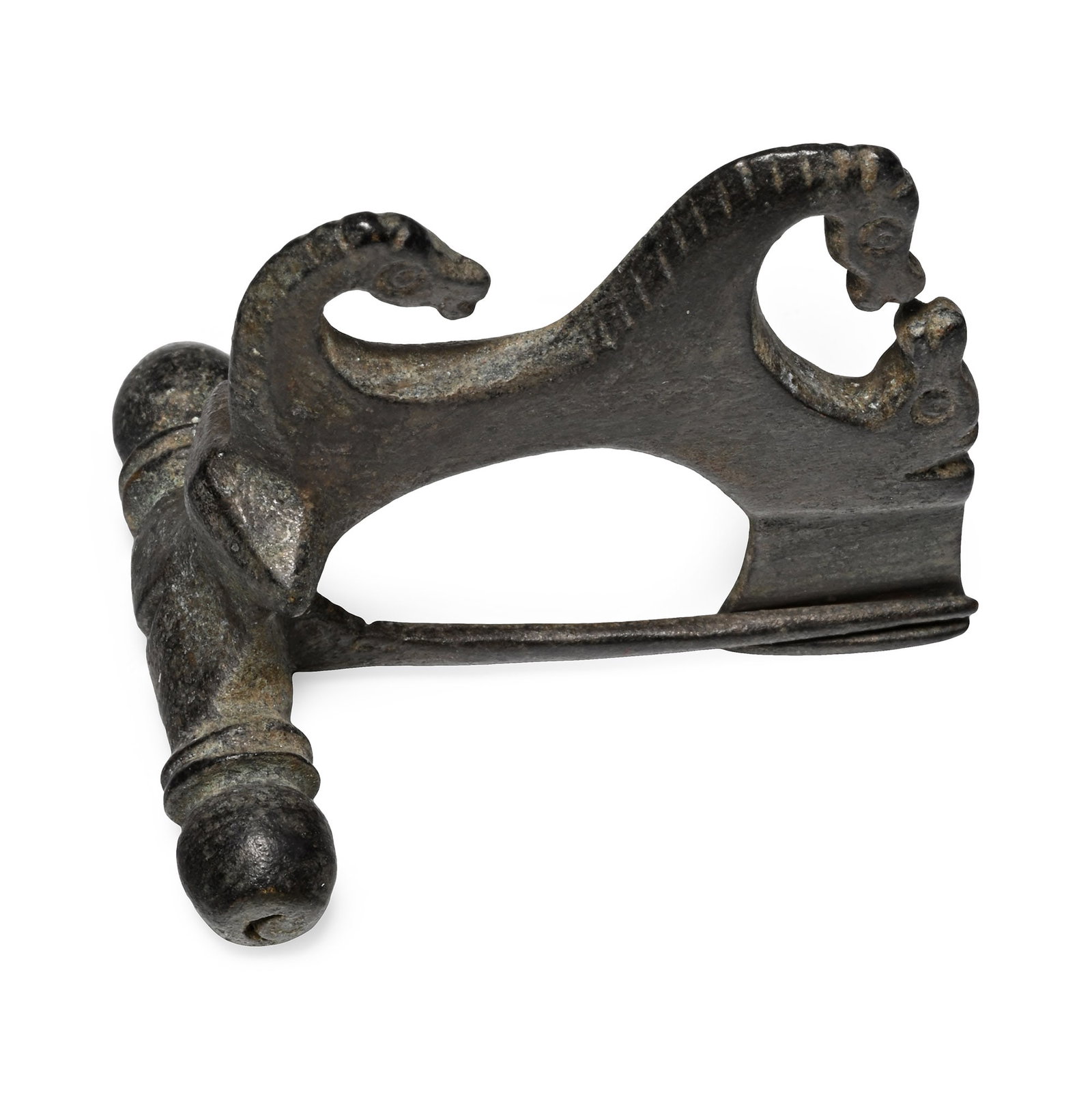 Roman Bronze Triple-Horse Brooch (1 of 1)
