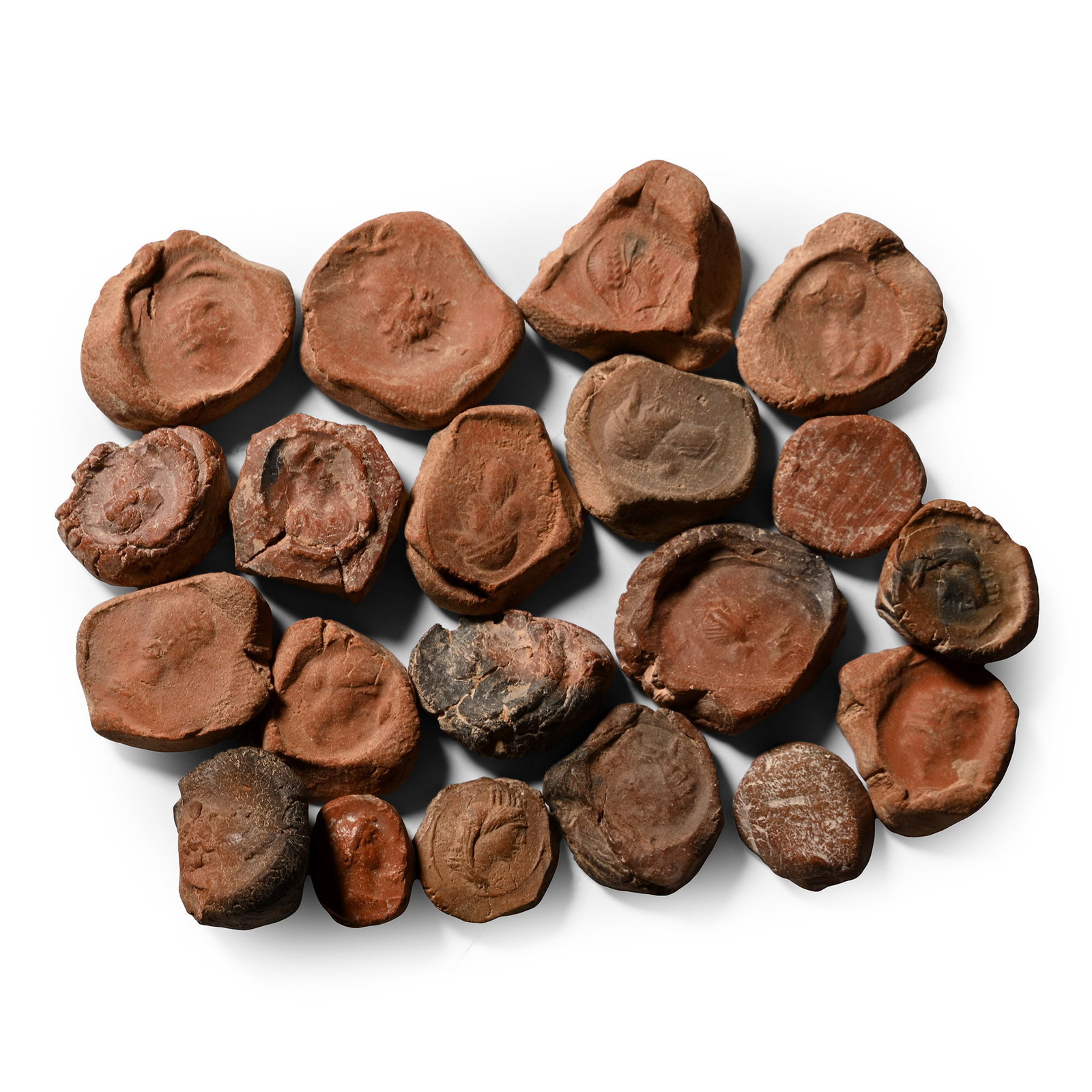 Roman Terracotta Bullae, Tesserae or Token Group (1 of 1)