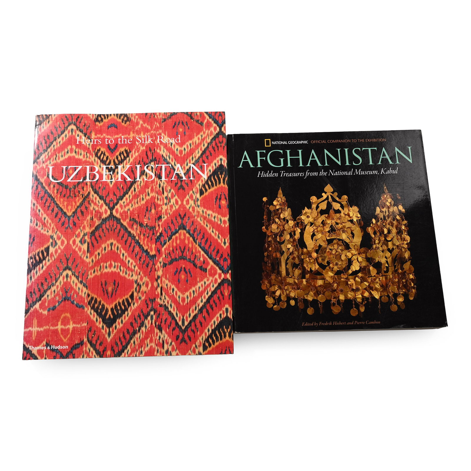 Uzbekistan and Afghanistan - 2 Titles: 1997 A.D. F. Hiebert & P. Cambon - AFGHANISTAN Hidden Treasures from the National Museum, Kabul - Washington, 2008, card covers, 303 pp, colour and monochrome; J. Kalter &M. Pavaloi (eds) - UZBEKISTAN
