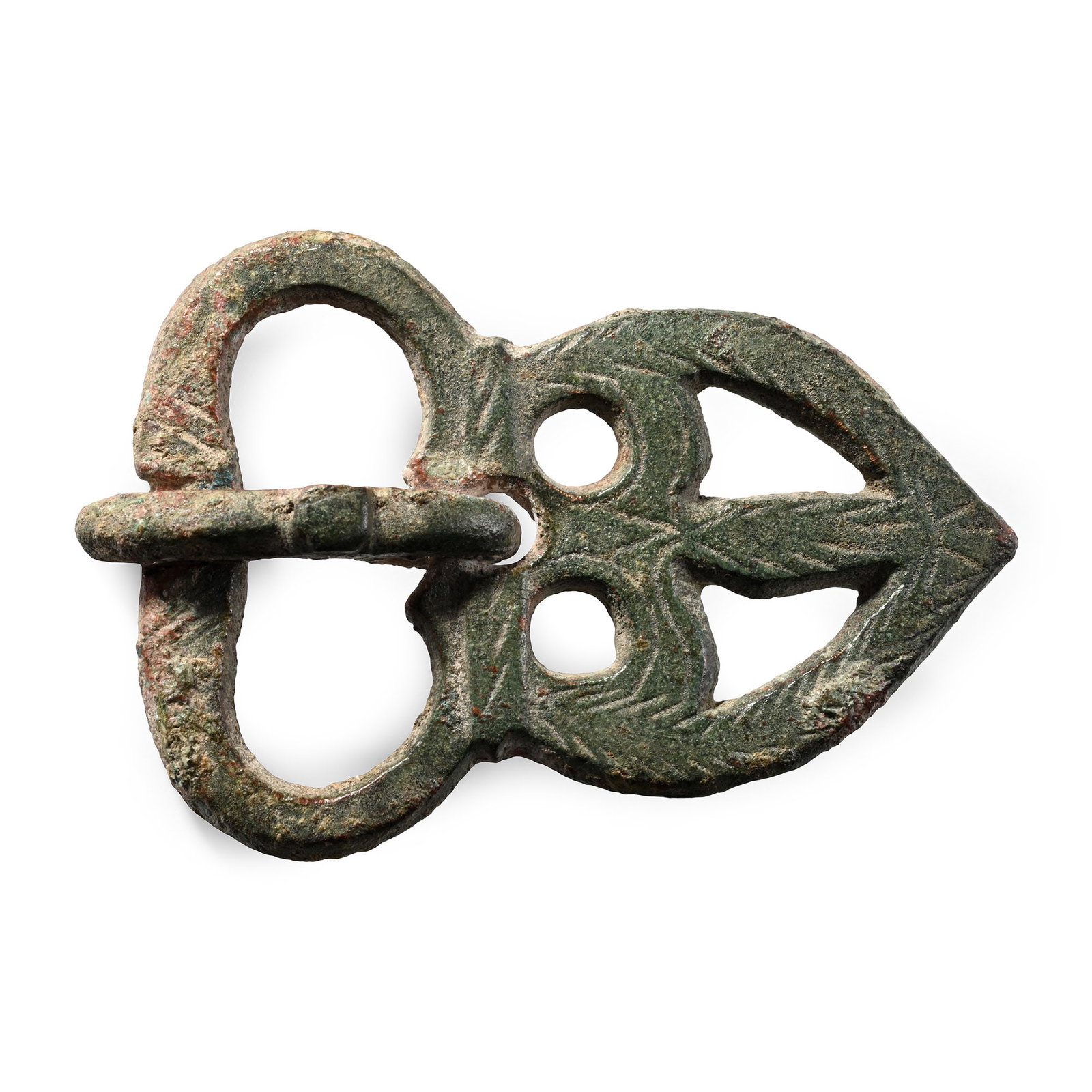 Byzantine Decorated Bronze Buckle (1 of 1)