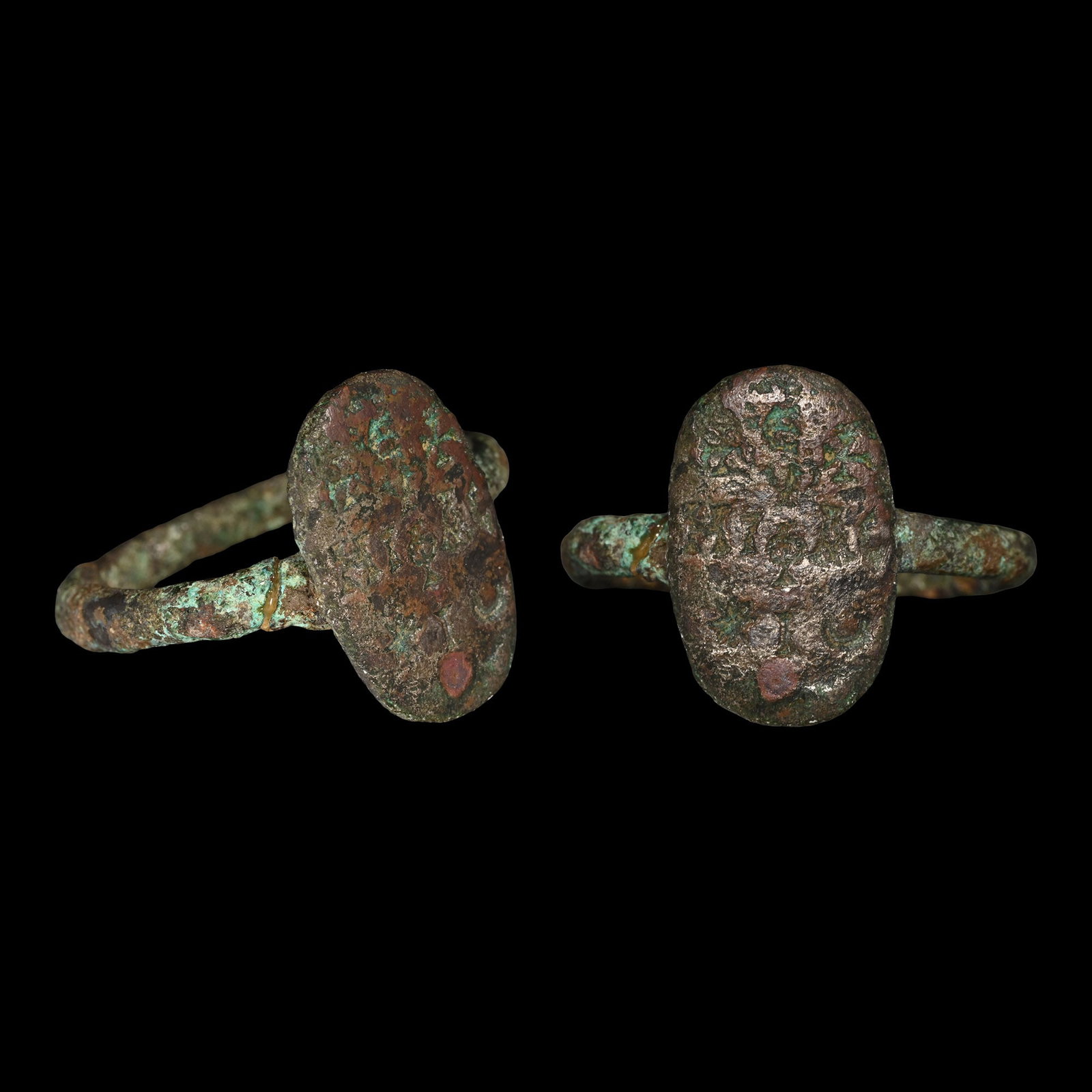 Byzantine Bronze Ring with Inscription (1 of 1)