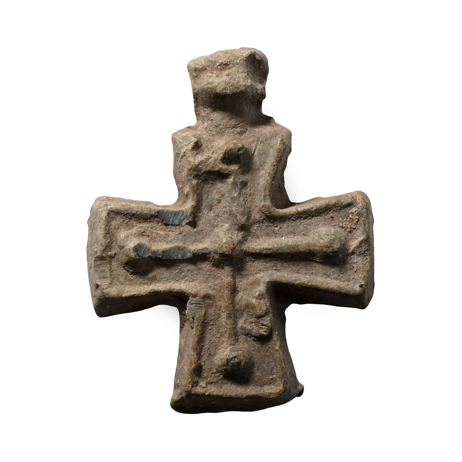 Byzantine Lead Cross Pendant (1 of 1)
